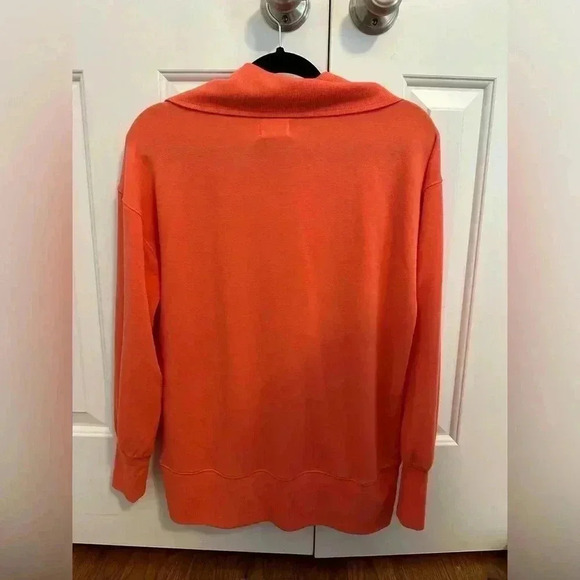 Lou & Grey Signaturesoft Coral Pink Zip Up Shirt size Small - Picture 5 of 9